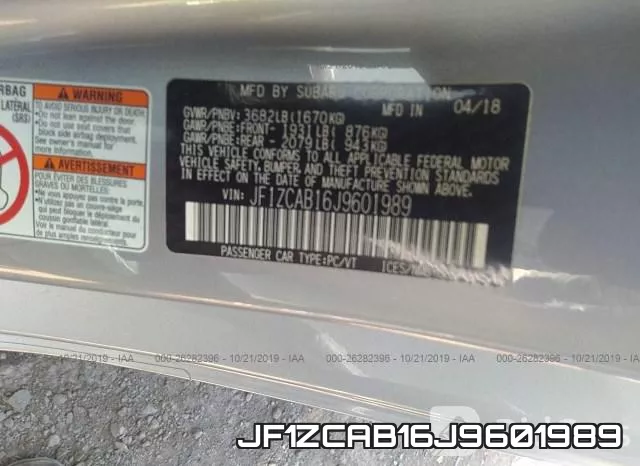 JF1ZCAB16J9601989 фото 8