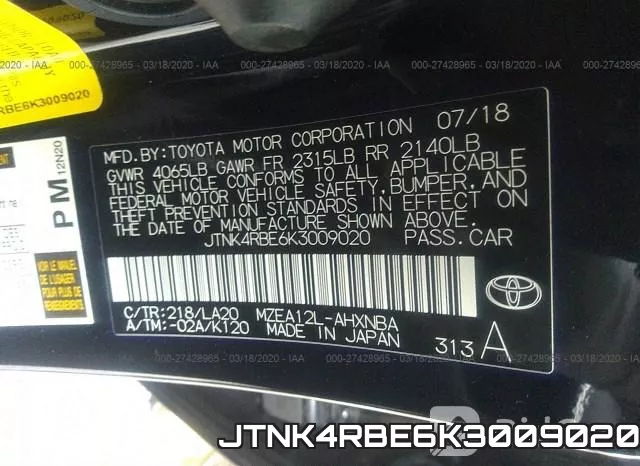 JTNK4RBE6K3009020 фото 9