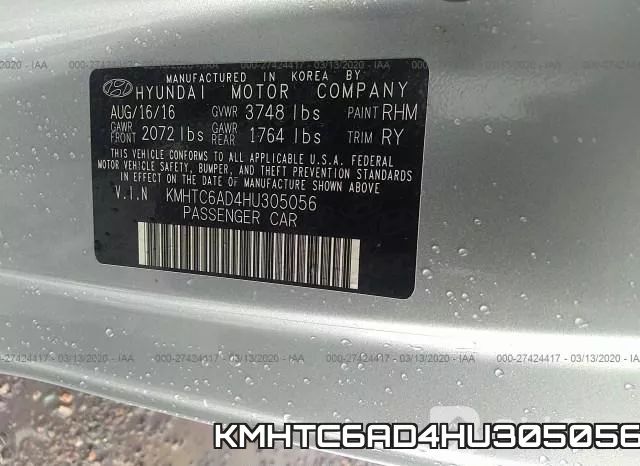 KMHTC6AD4HU305056 фото 8