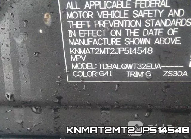 KNMAT2MT2JP514548 фото 6