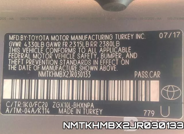 NMTKHMBX2JR030133 фото 9