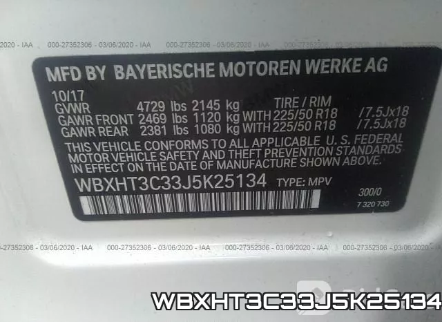 WBXHT3C33J5K25134 фото 7