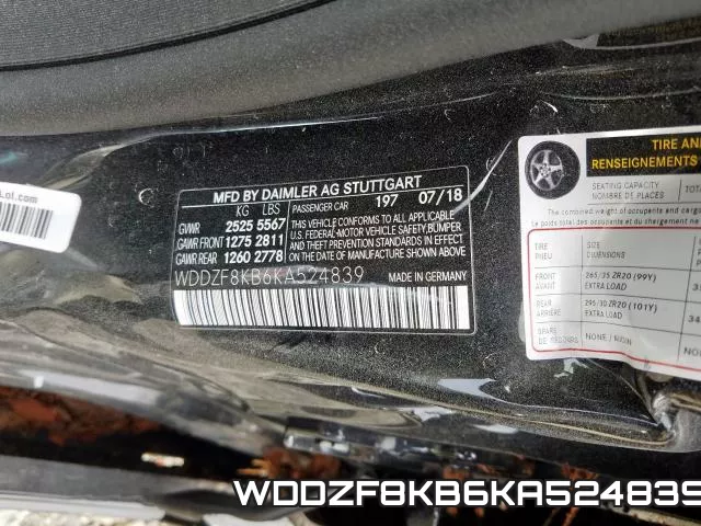 WDDZF8KB6KA524839 фото 2