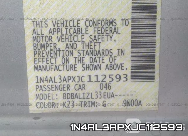 1N4AL3APXJC112593 фото 10