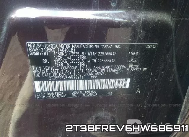 2T3BFREV6HW686911 фото 6