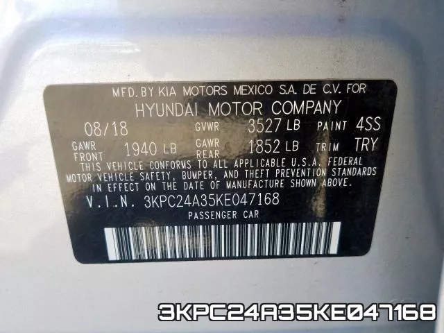 3KPC24A35KE047168 фото 2