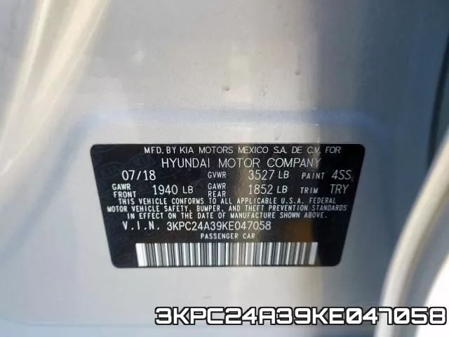 3KPC24A39KE047058 фото 2