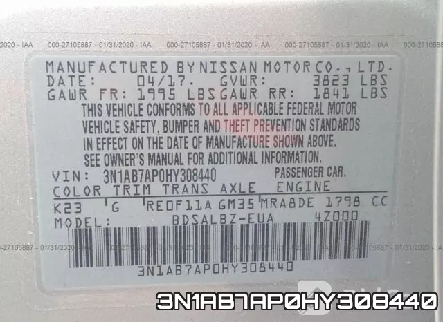 3N1AB7AP0HY308440 фото 9