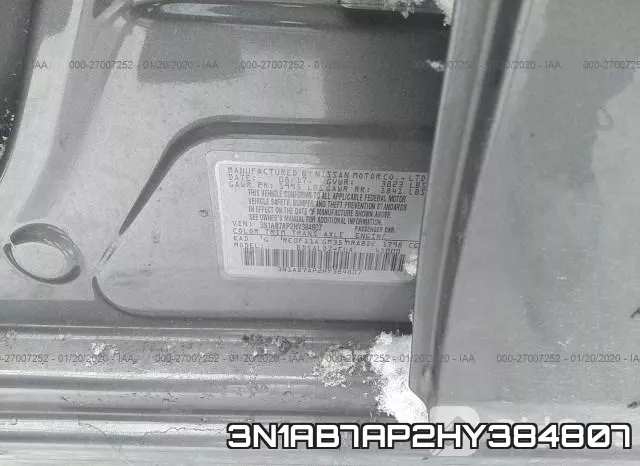 3N1AB7AP2HY384807 фото 5