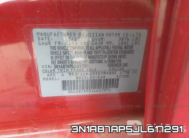 3N1AB7AP5JL617291 фото 5