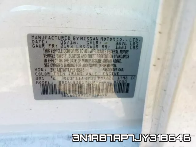 3N1AB7AP7JY318646 фото 2