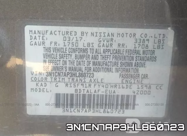 3N1CN7AP3HL860723 фото 7
