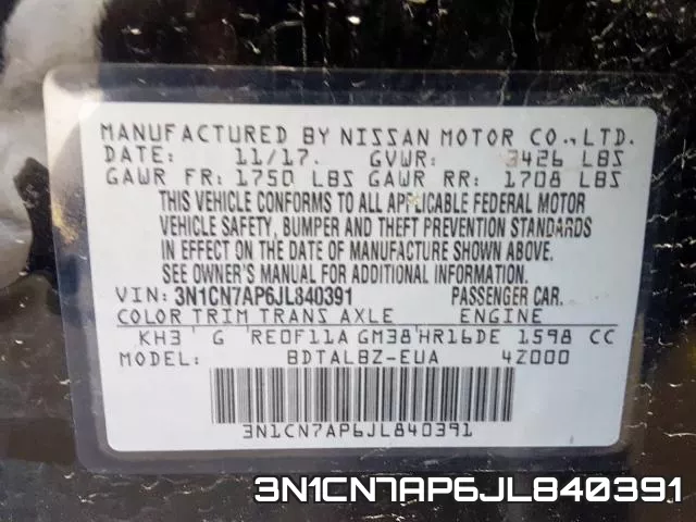 3N1CN7AP6JL840391 фото 2