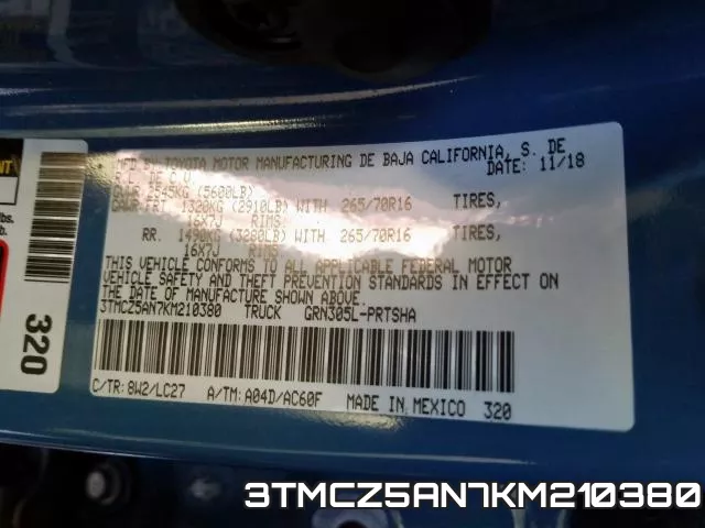3TMCZ5AN7KM210380 фото 2