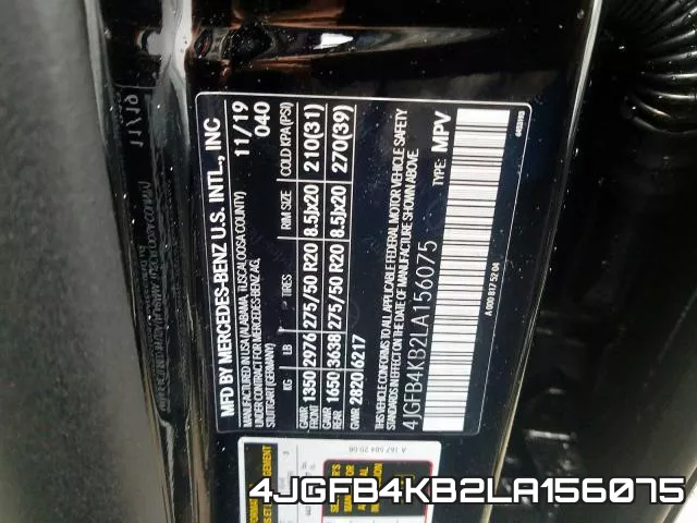 4JGFB4KB2LA156075 фото 2