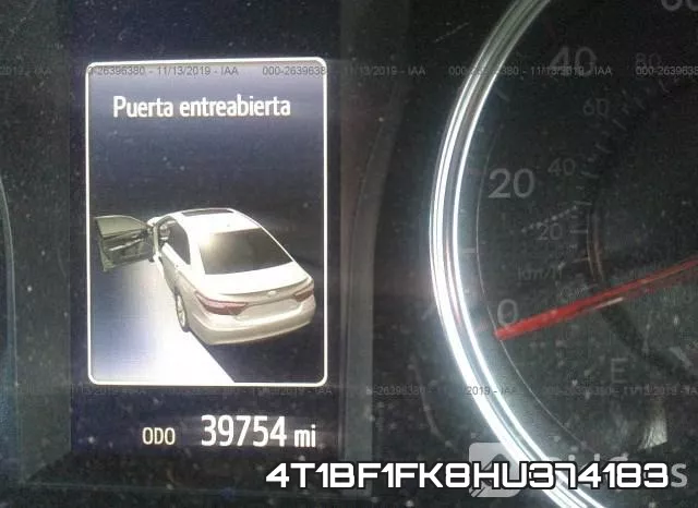 4T1BF1FK8HU374183 фото 5