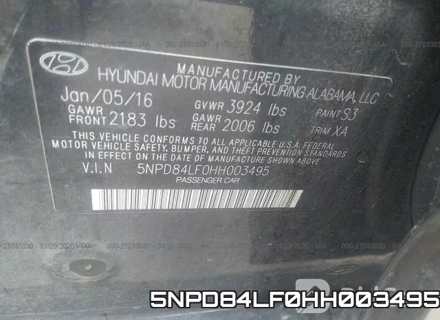5NPD84LF0HH003495 фото 6