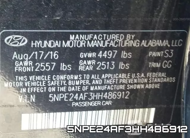 5NPE24AF3HH486912 фото 8