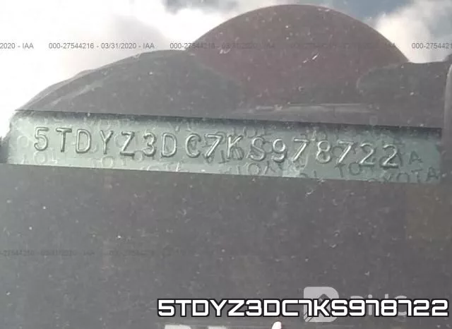 5TDYZ3DC7KS978722 фото 7