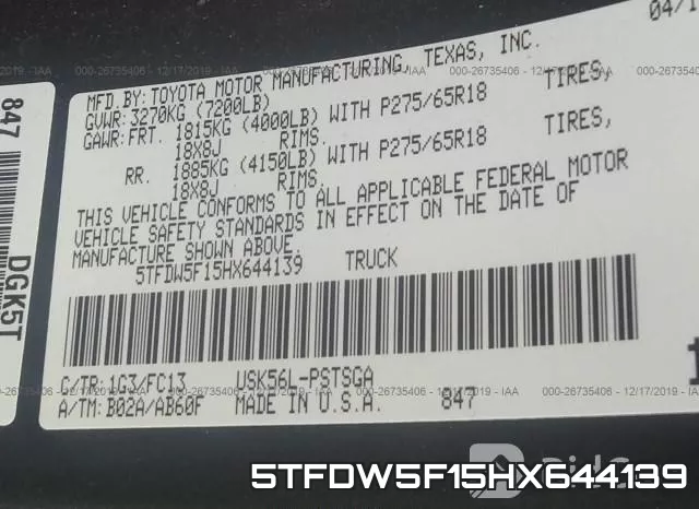 5TFDW5F15HX644139 фото 4