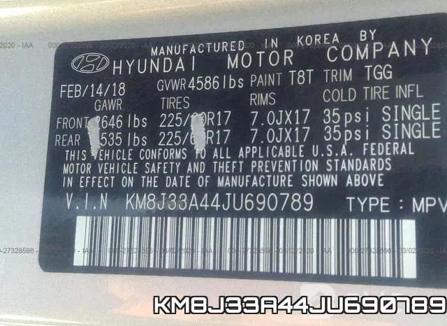 KM8J33A44JU690789 фото 6