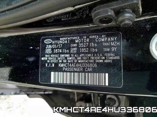 KMHCT4AE4HU336806 фото 2