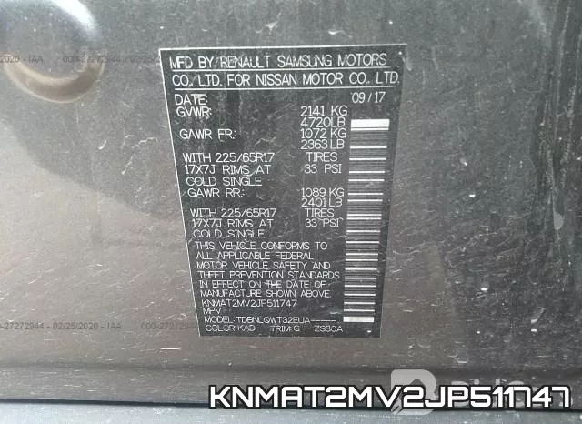 KNMAT2MV2JP511747 фото 7