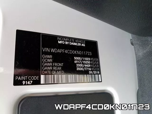WDAPF4CD0KN011723 фото 2