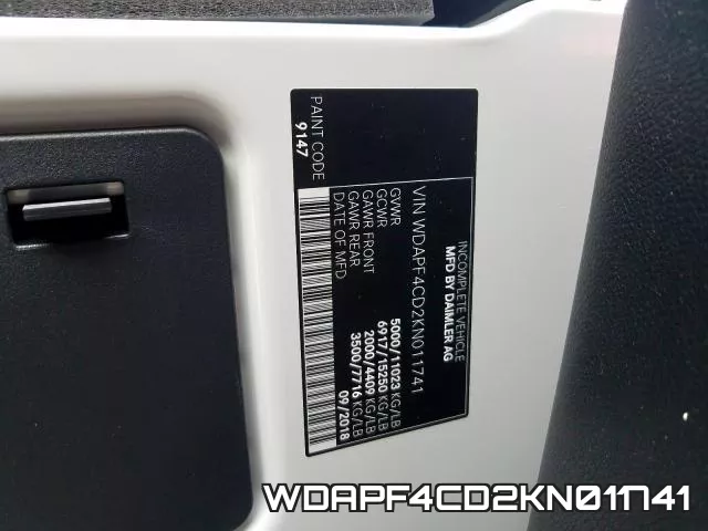 WDAPF4CD2KN011741 фото 2