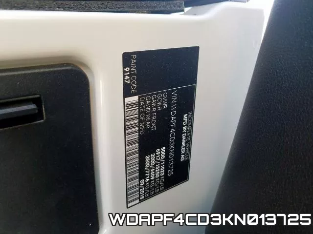 WDAPF4CD3KN013725 фото 2