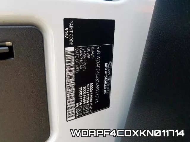 WDAPF4CDXKN011714 фото 2