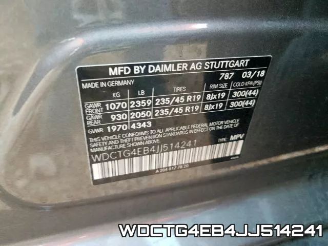 WDCTG4EB4JJ514241 фото 2