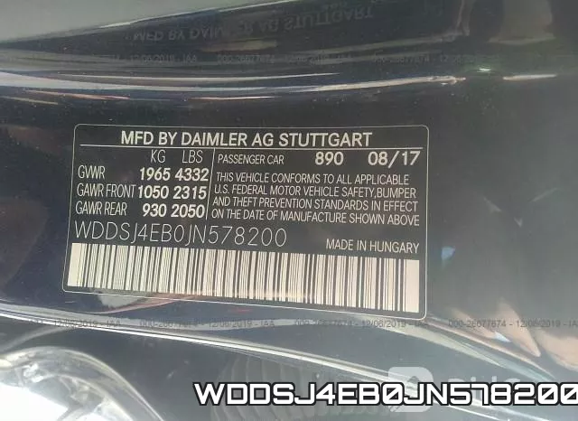 WDDSJ4EB0JN578200 фото 7