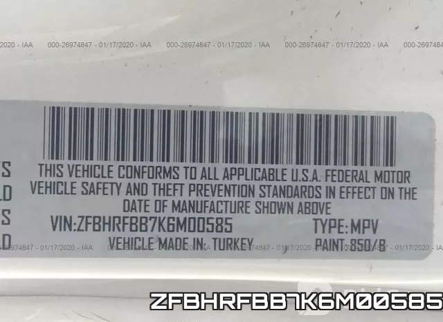ZFBHRFBB7K6M00585 фото 10