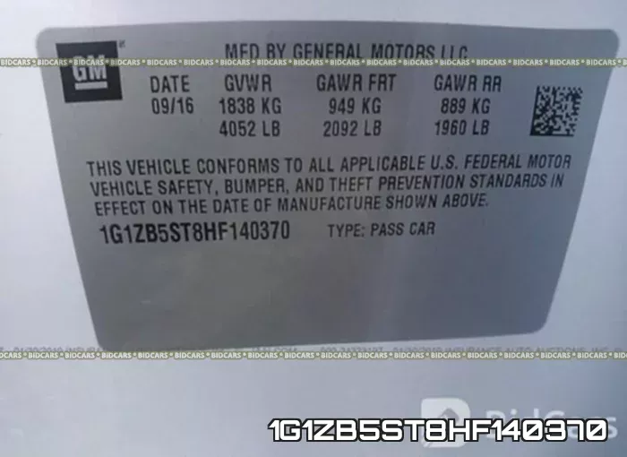1G1ZB5ST8HF140370 фото 10