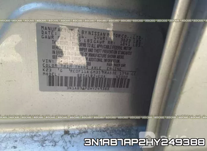 3N1AB7AP2HY249388 фото 10