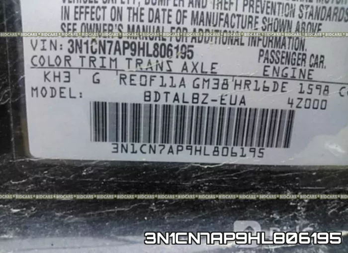 3N1CN7AP9HL806195 фото 10
