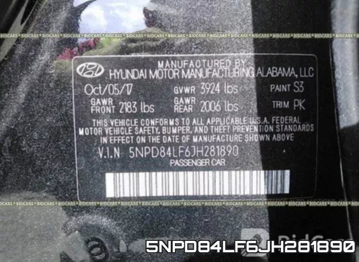 5NPD84LF6JH281890 фото 10