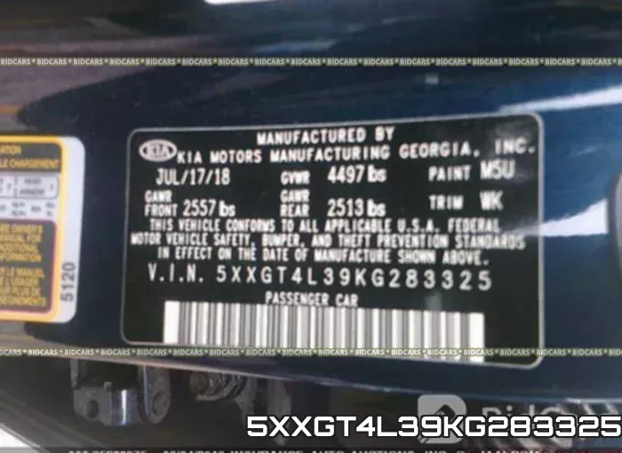 5XXGT4L39KG283325 фото 7