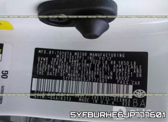 5YFBURHE6JP777601 фото 10