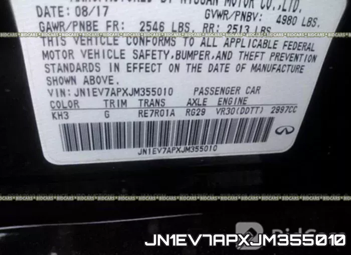 JN1EV7APXJM355010 фото 10