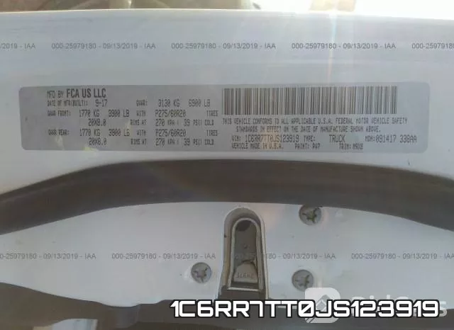 1C6RR7TT0JS123919 фото 8