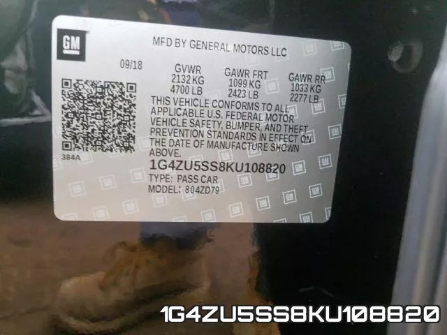 1G4ZU5SS8KU108820 фото 2