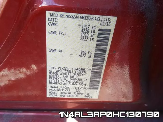 1N4AL3AP0HC130790 фото 2