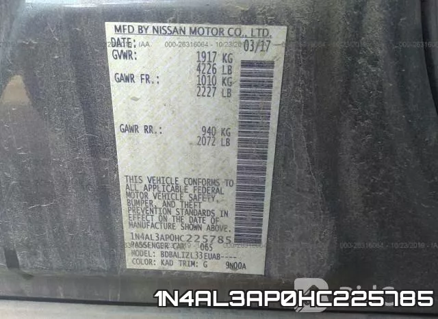 1N4AL3AP0HC225785 фото 7