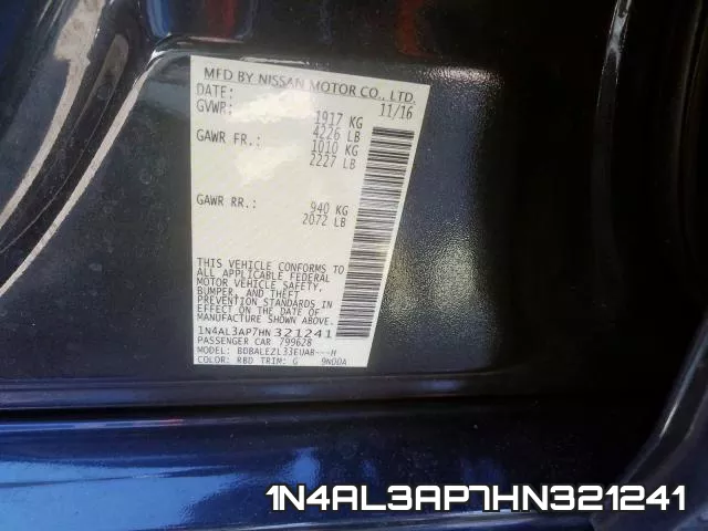 1N4AL3AP7HN321241 фото 2