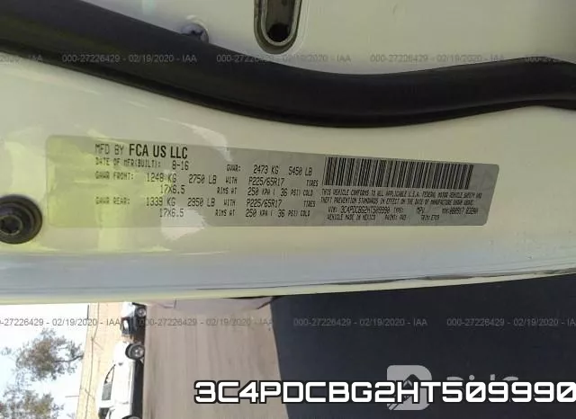 3C4PDCBG2HT509990 фото 8