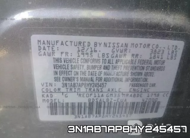 3N1AB7AP8HY245457 фото 6