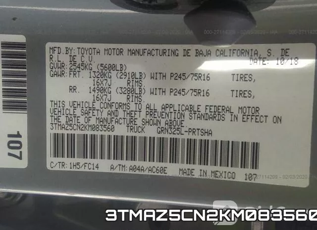 3TMAZ5CN2KM083560 фото 9