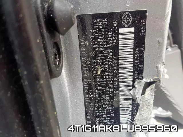 4T1G11AK8LU895960 фото 2